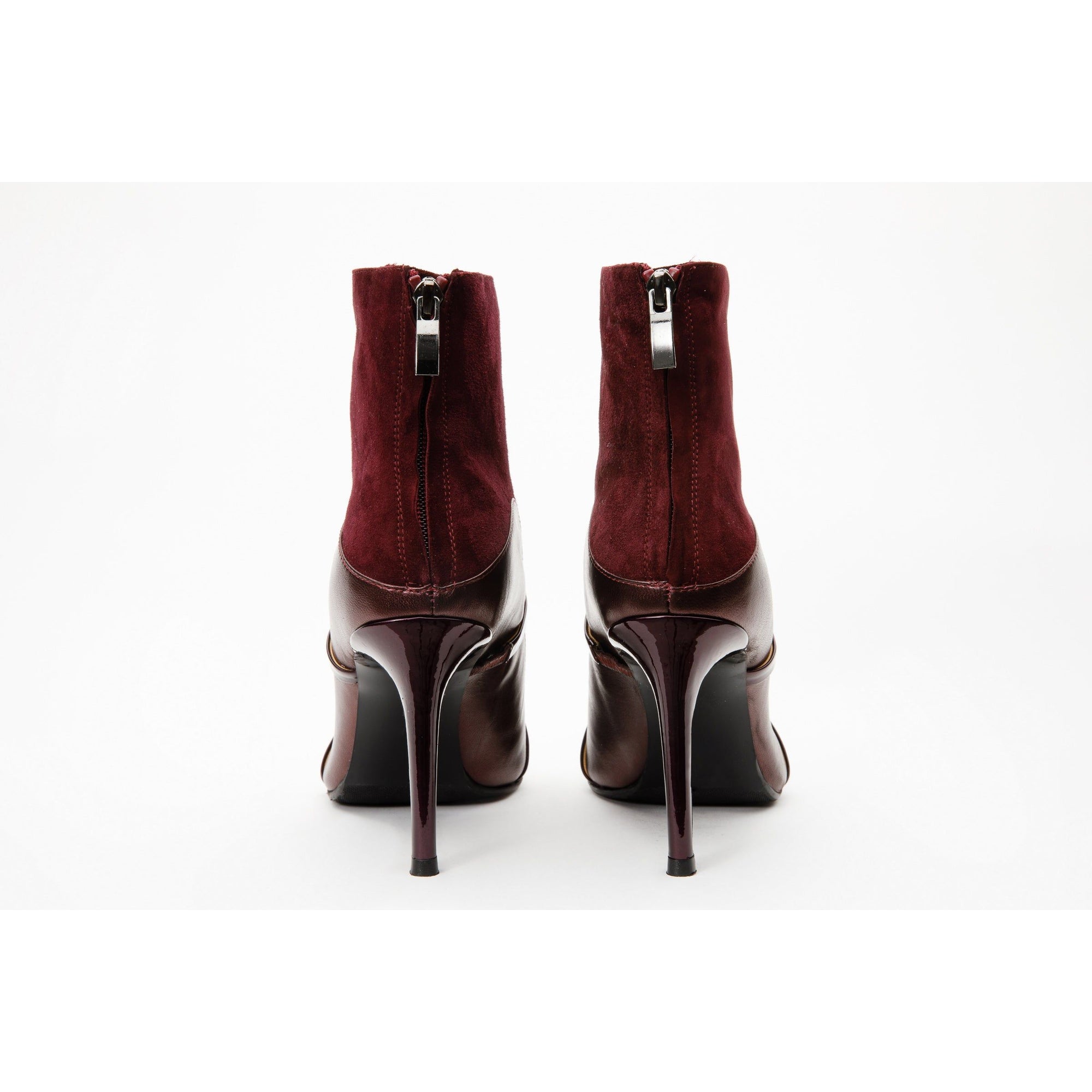 The Manila Burgundy Leather Ankle Women Boot