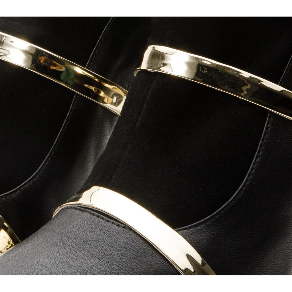 The Manila Black Leather Ankle Women Boot
