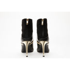 The Manila Black Leather Ankle Women Boot