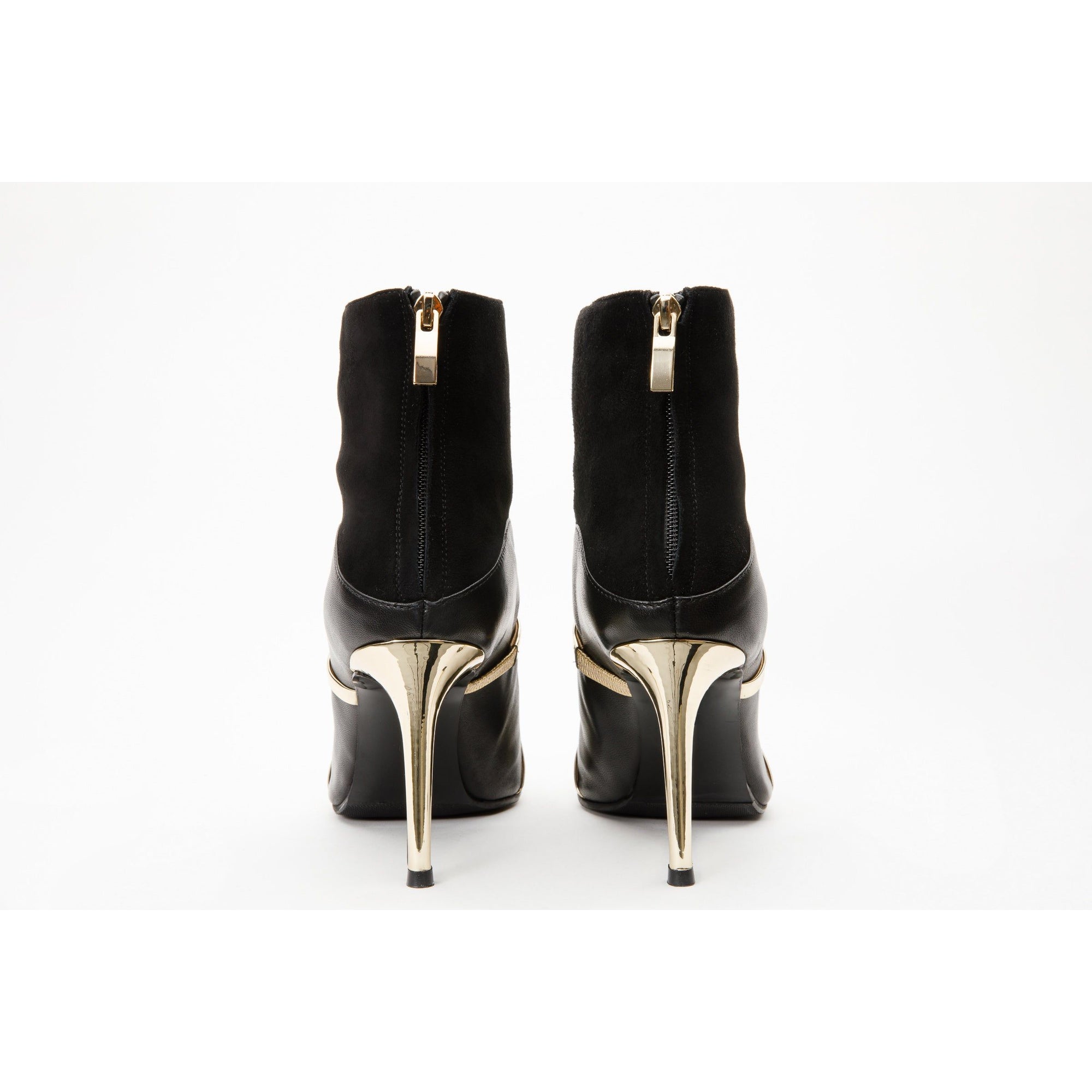 The Manila Black Leather Ankle Women Boot