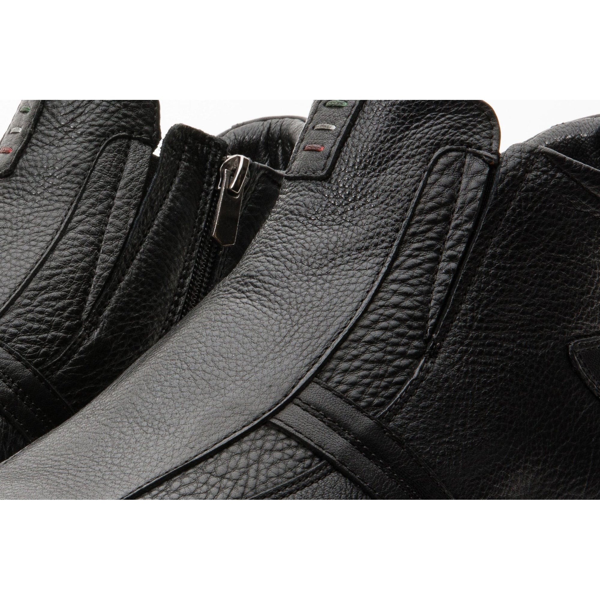 The Montreal Black Leather Casual Zip-Up Ankle Men Boot