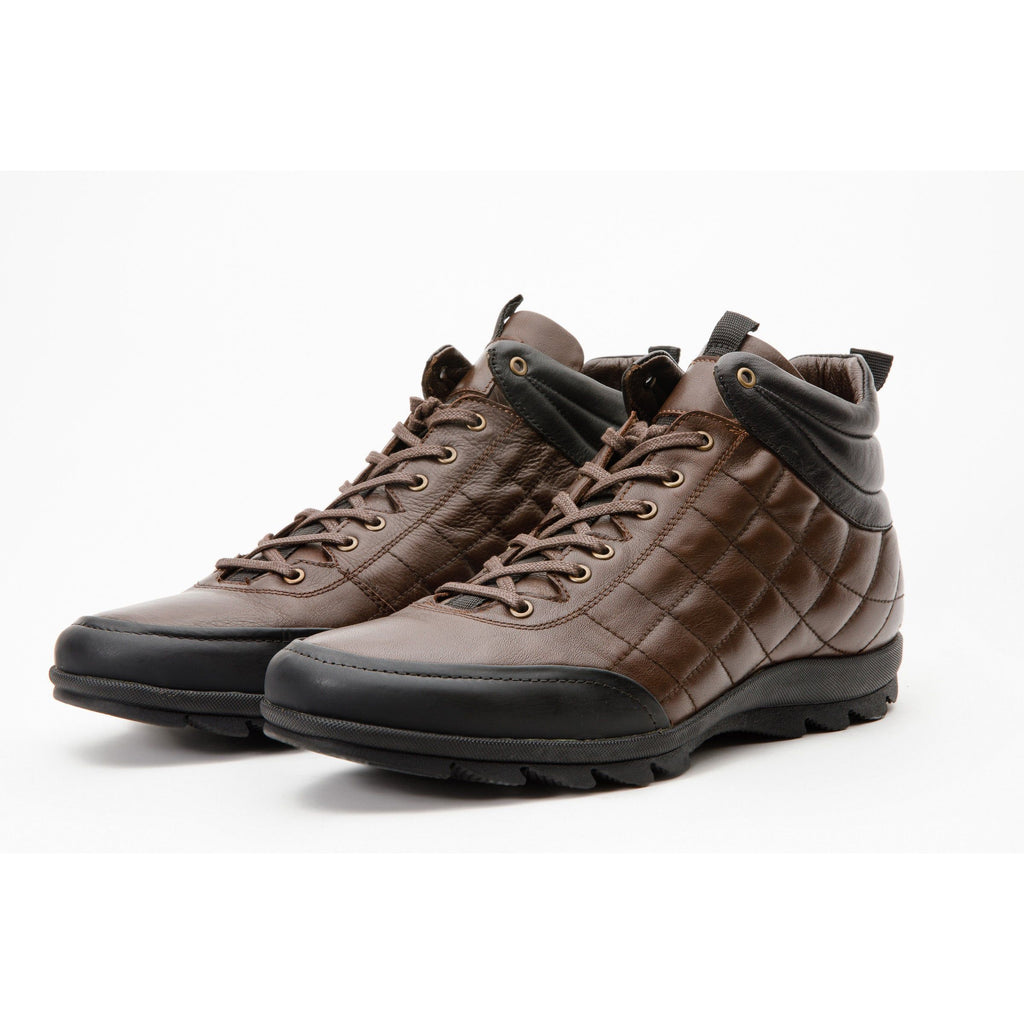 The Riga Brown Leather Casual Lace-Up Men Boots Final Sale!