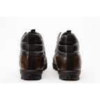The Riga Brown Leather Casual Lace-Up Men Boots Final Sale!
