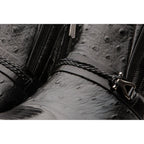 Vinci The Dallas Black Leather Bit Ankle Zip-Up Dress Men Boot