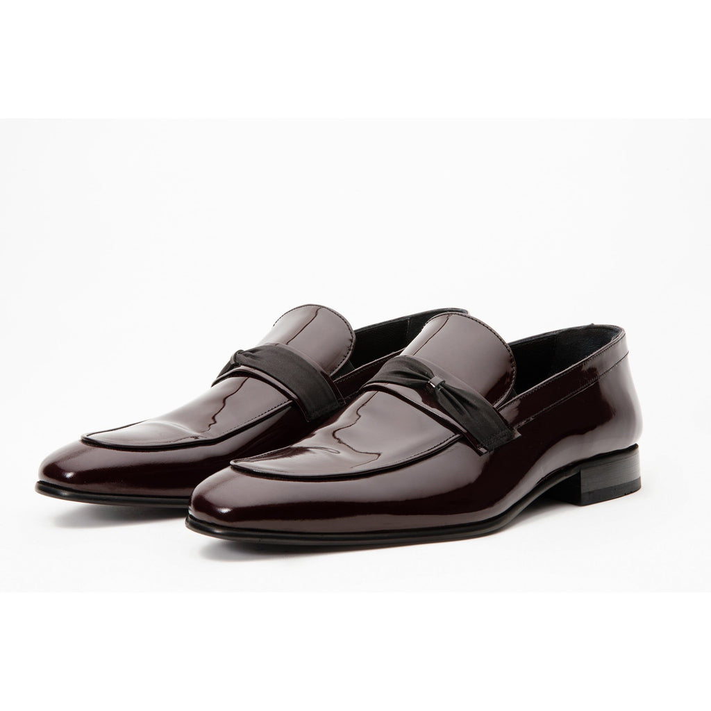 The Dodoma Burgundy Patent Leather Loafer Men Shoe