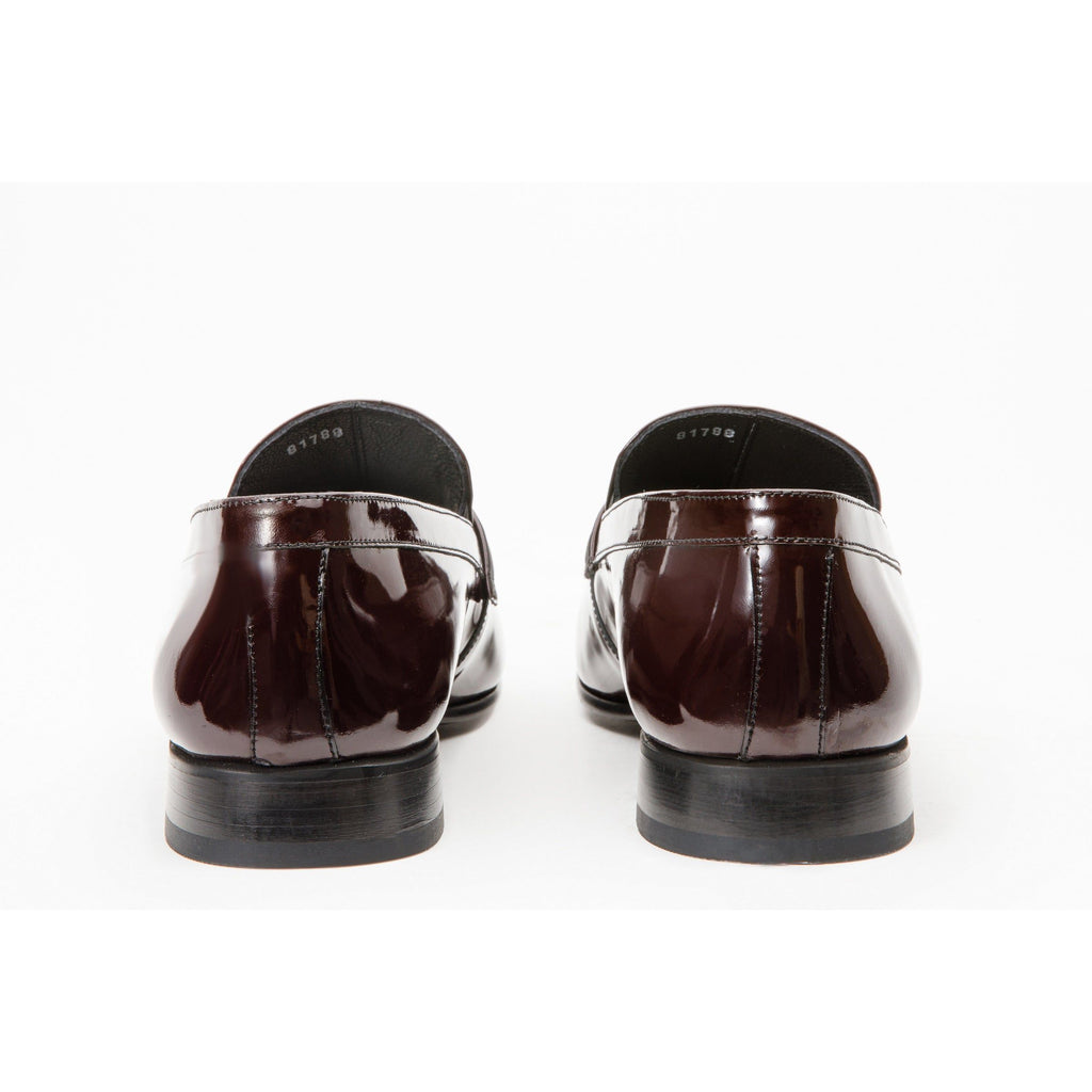 The Dodoma Burgundy Patent Leather Loafer Men Shoe