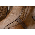 The Montreal Brown Leather Casual Zip-Up Ankle Men Boot