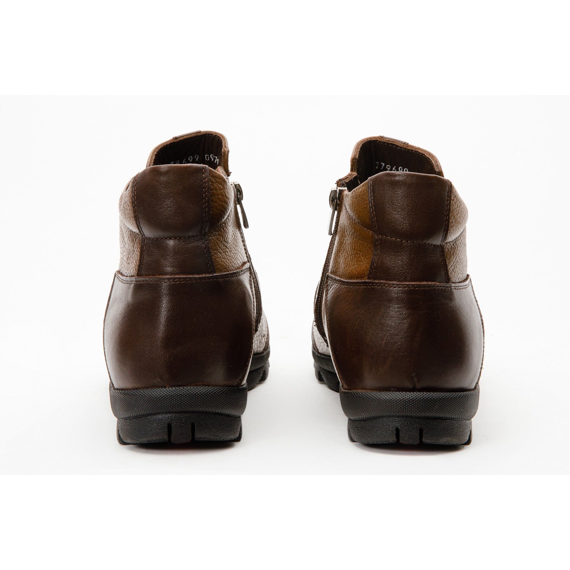 The Montreal Brown Leather Casual Zip-Up Ankle Men Boot