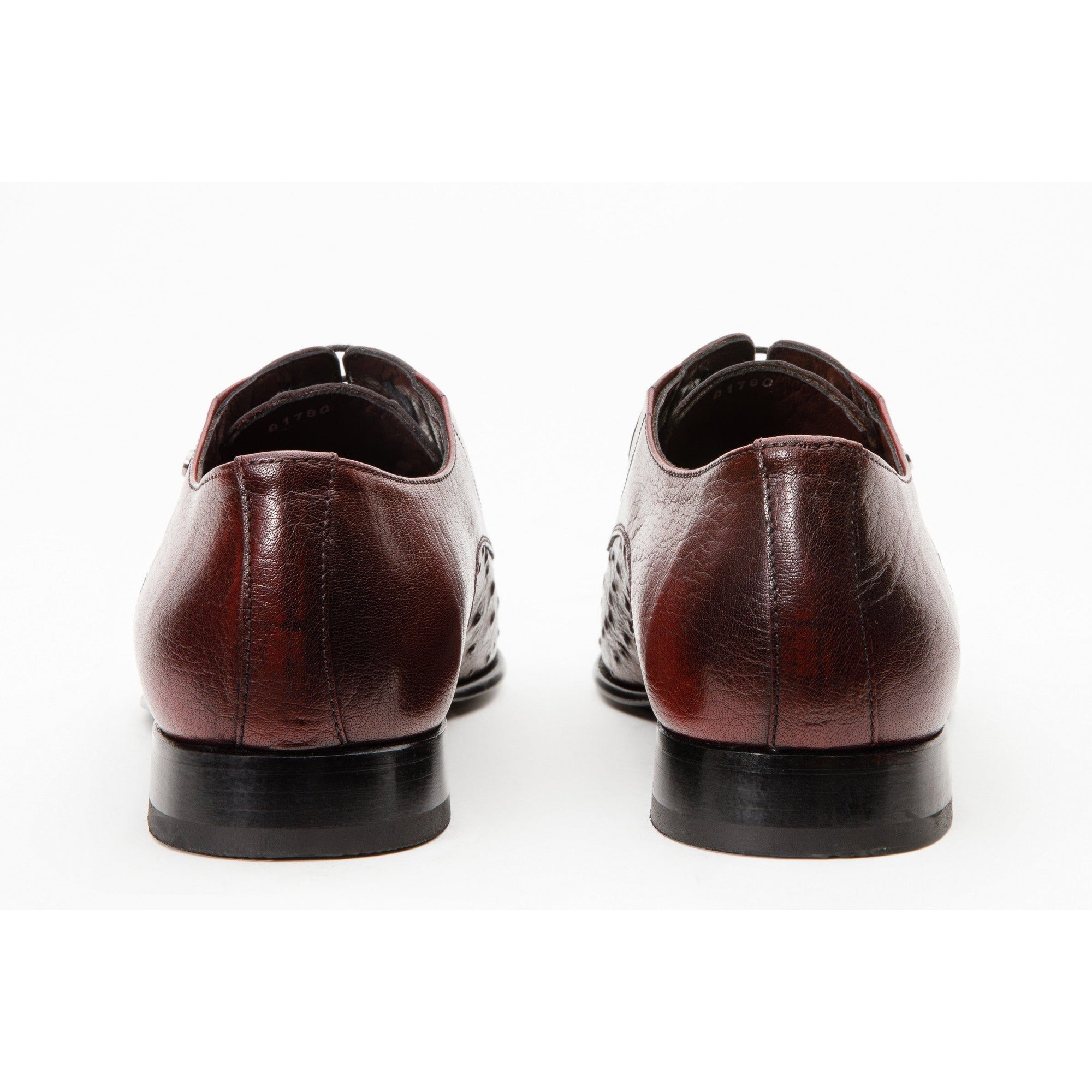 The Porto Alegre Burgundy Leather Derby Men Shoe