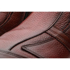 Vinci The Montreal Burgundy Leather Casual Zip-Up Ankle Men Boot