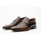The Kazablanka Brown Leather Bit Loafer Men  Shoe