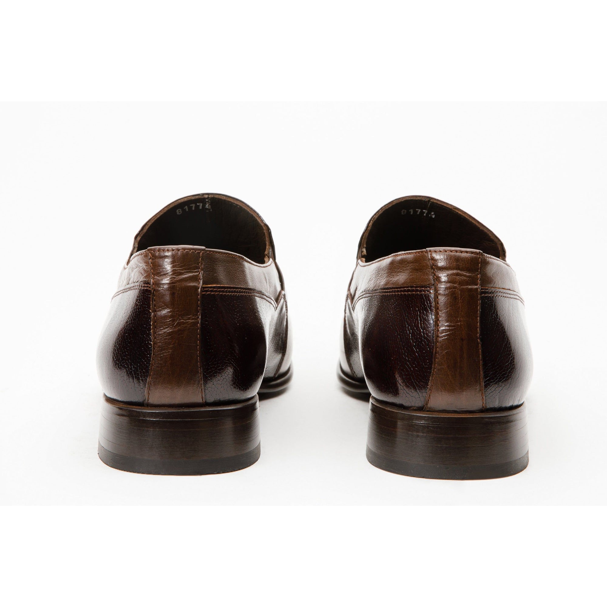 The Kazablanka Brown Leather Bit Loafer Men  Shoe