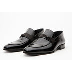 The Dodoma Black Patent  Leather Loafer Men Shoe