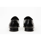 The Johannesburg Black Leather Dress Loafer Men  Shoe