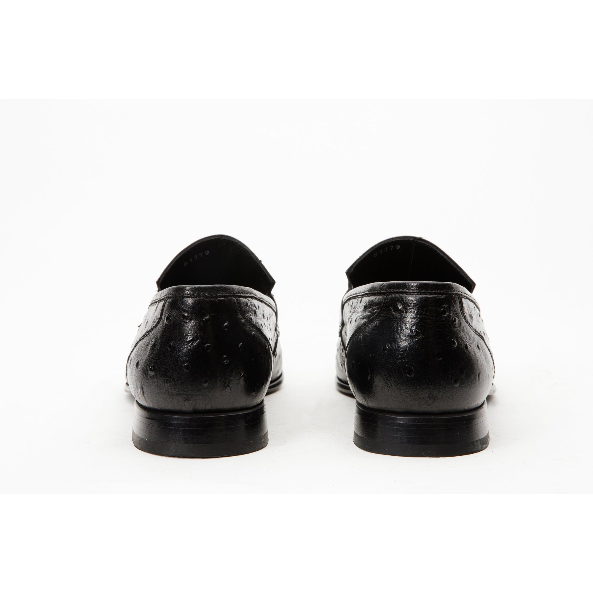 The Johannesburg Black Leather Dress Loafer Men  Shoe