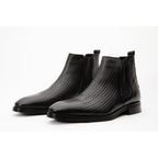 The Oslo Black Leather Chelsea Men Boot