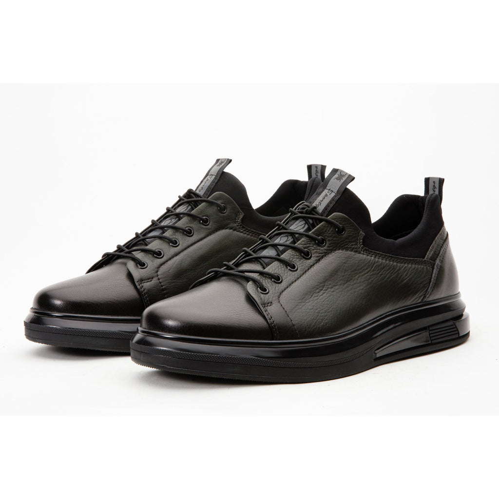 The Vilnius Green LeatherMen Sneaker Final Sale!