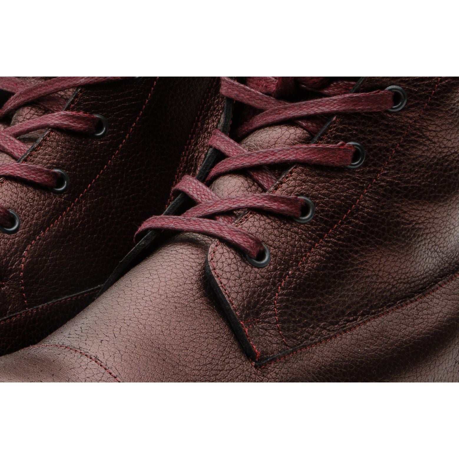 The Kajapati Burgundy Leather Natural Fur Mid Calf Women Boot