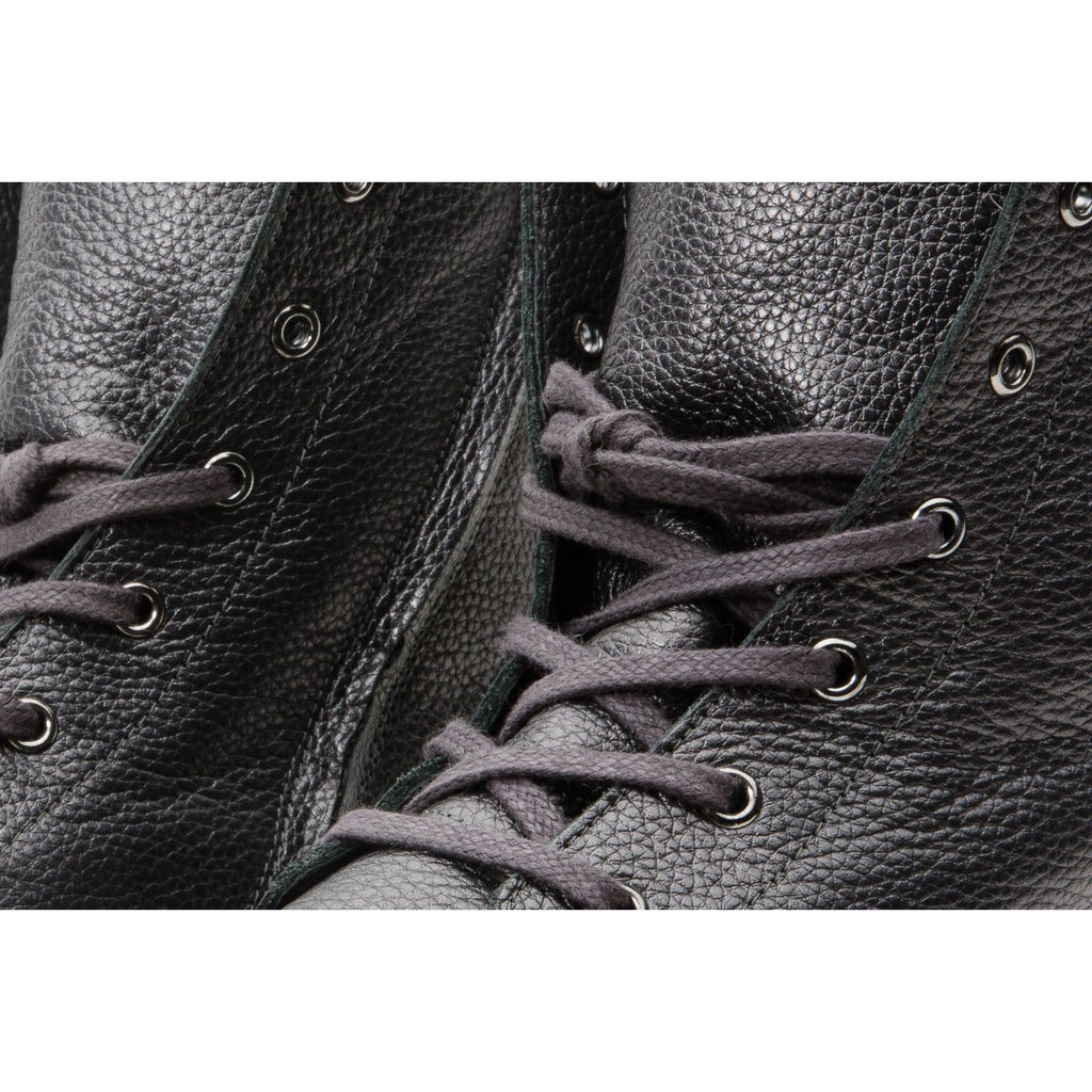 The Kajapati Grey Leather Natural Fur Mid Calf Women Boot