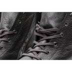 The Kajapati Grey Leather Natural Fur Mid Calf Women Boot