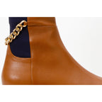 The Tallin Tan Leather Knee High Women Boot