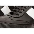 The Rom Black Leather Men Sneaker