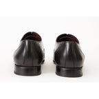 The Roma Black Leather Wingtip Oxford Men Shoe