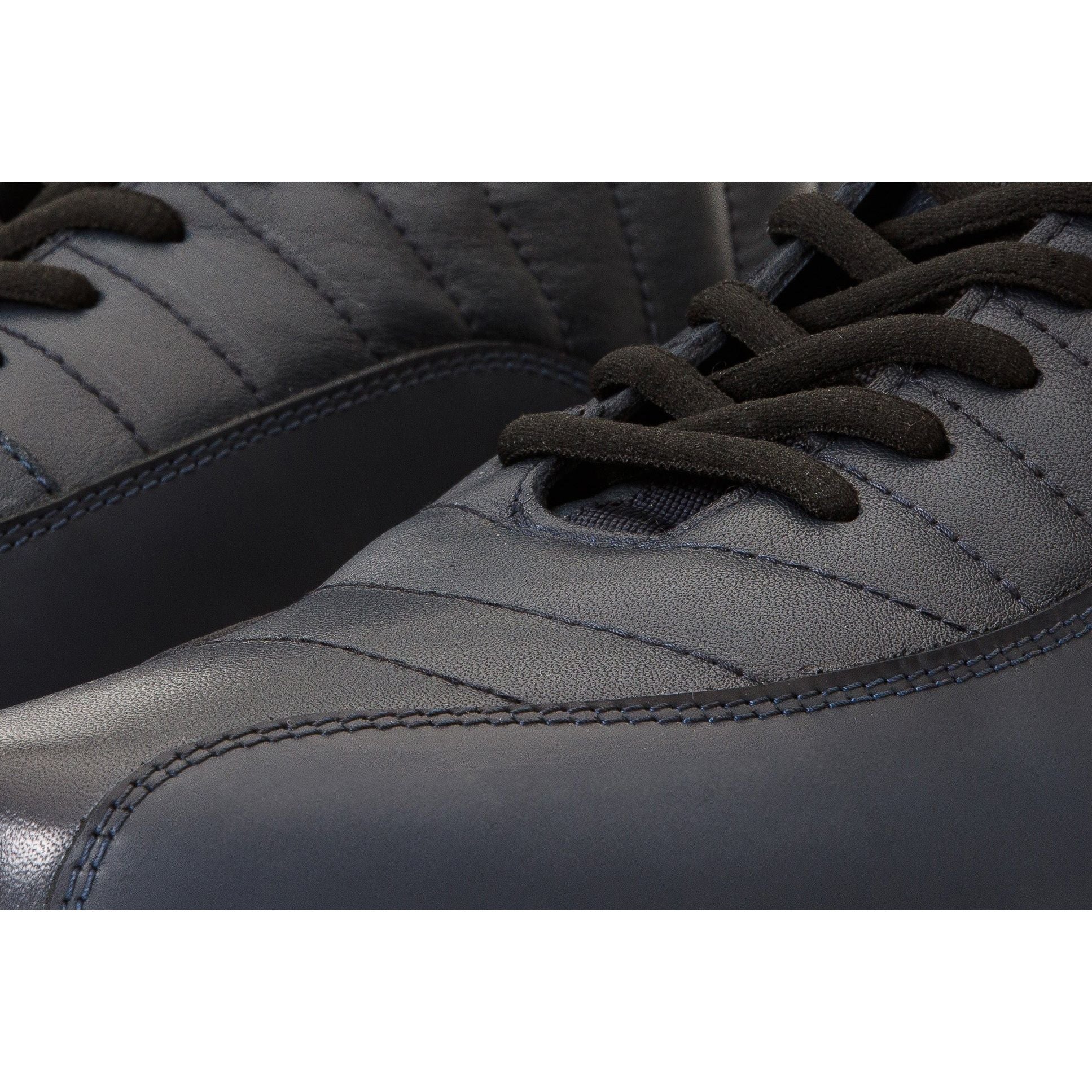 The Merter Navy Blue Leather Casual Lace-Up Men Boot Final Sale!