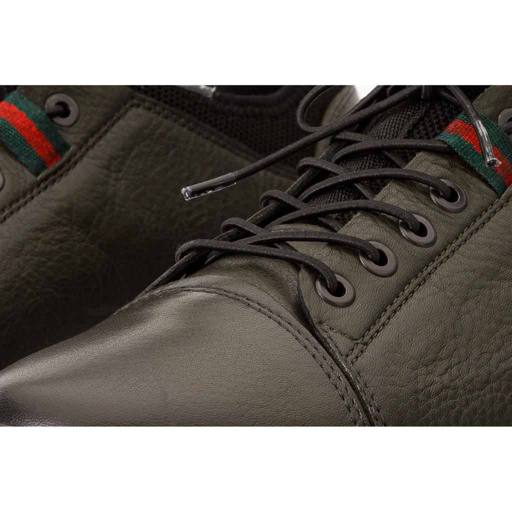 The Hoxton Green Leather Men Sneaker Final Sale!