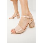 The Bamba Cream Patent Leather Women Sandal