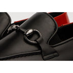 The Maratea Black Leather shoe Bit Loafer Men  Shoe