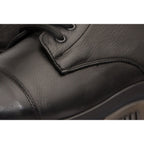 The Ottova Black Leather Lace-Up Sneaker Men Boot with a Zipper