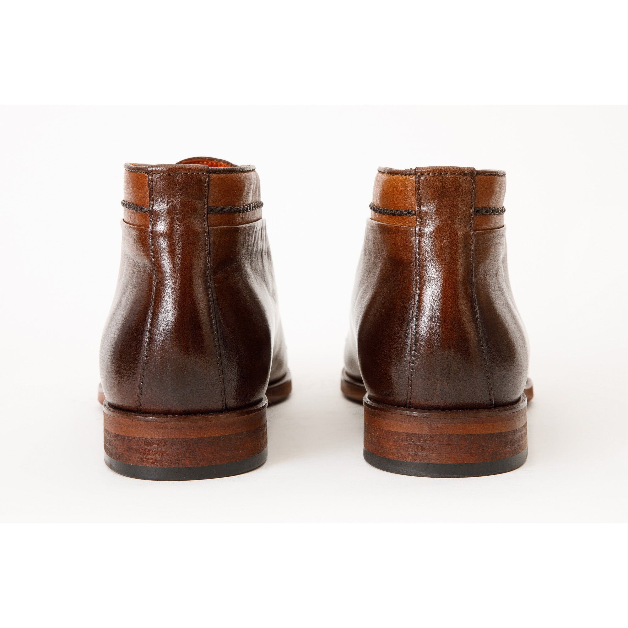 The Rome Tan Leather Oxford Cap-Toe Men Boot