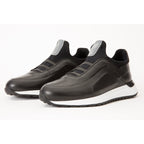 The Sonoma Black Leather Men Sneaker