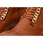The Tuna Tan Leather Mid Calf Women  Boot