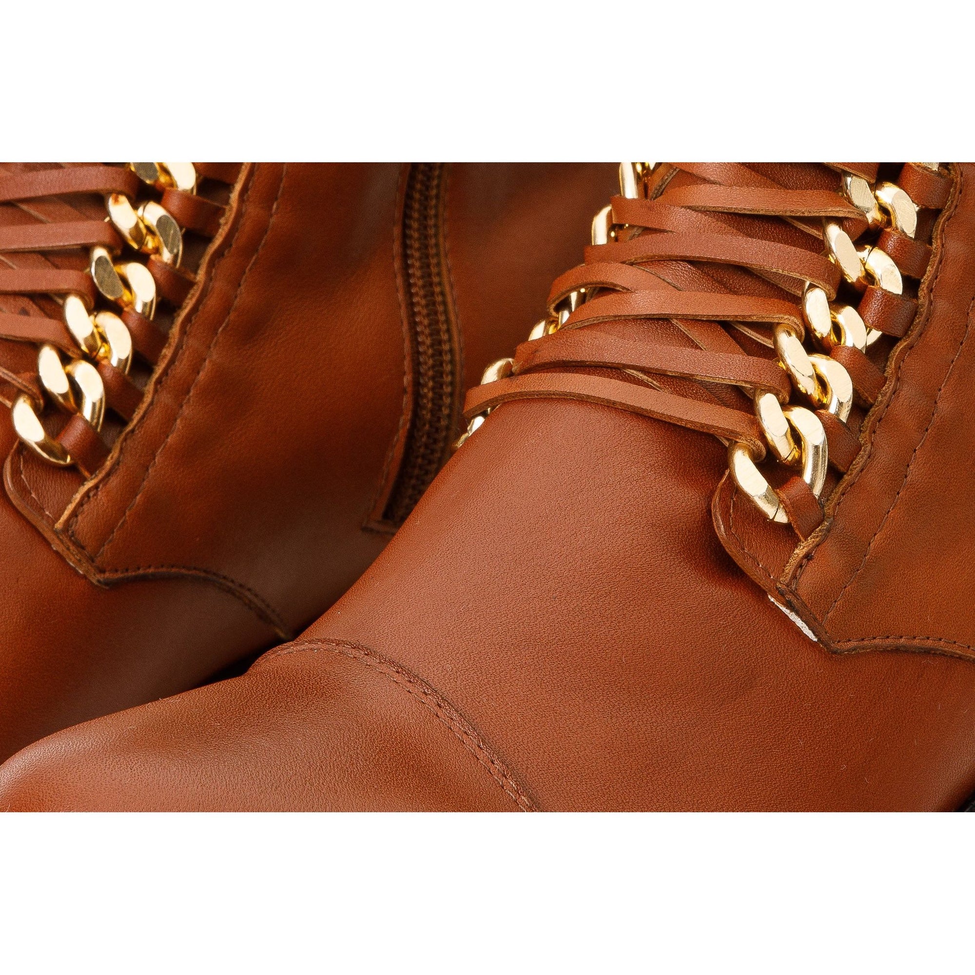 The Tuna Tan Leather Mid Calf Women  Boot