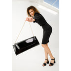 The Bamba Black Patent Leather Women Sandal