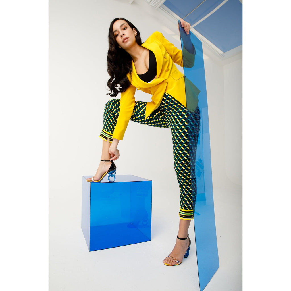 The Helix Heel Rose Gold Leather Women Sandal