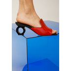 The Tory Red Leather Women Sandal