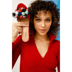 The Vigo Red Leather Block Heel Women Sandal