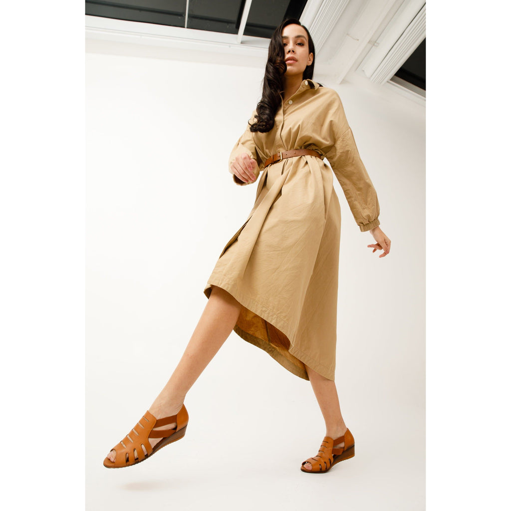 The Atina Tan Leather Sandal Final Sale!