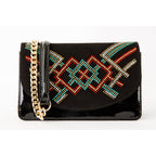 The Palma Black Glitter Leather Handbag