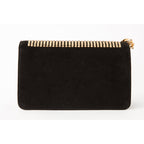 The Ailano Black Glitter Leather Handbag