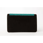 The Ailano Black Leather Glitter Handbag