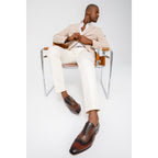 The Royal Hand Craft Burgundy Wingtip Oxford Men Shoe