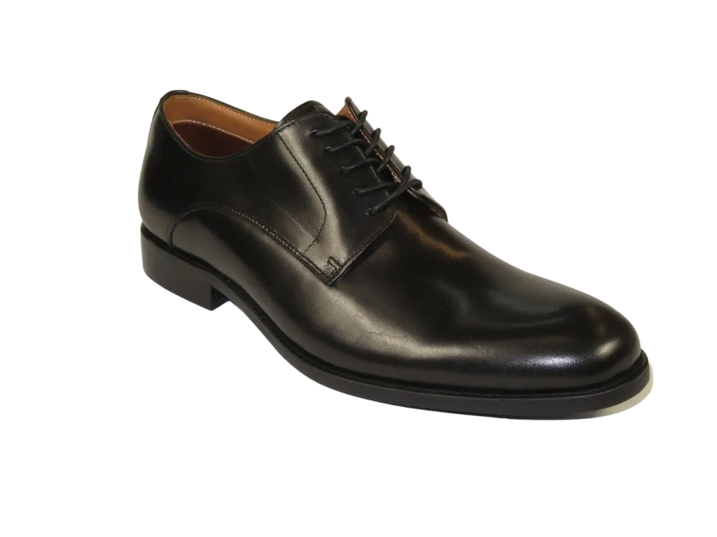 Men's Shoes STEVE MADDEN Leather upper Lace Up Plain Toe Daedric Black