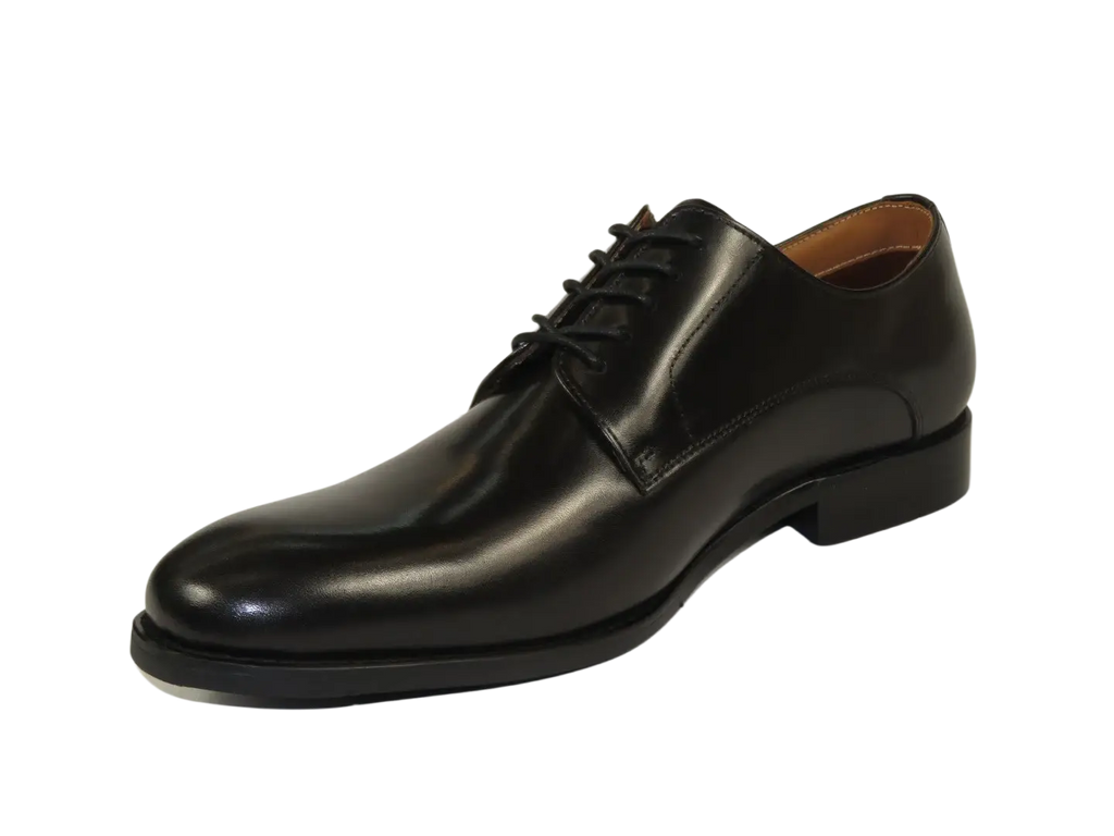 Men's Shoes STEVE MADDEN Leather upper Lace Up Plain Toe Daedric Black