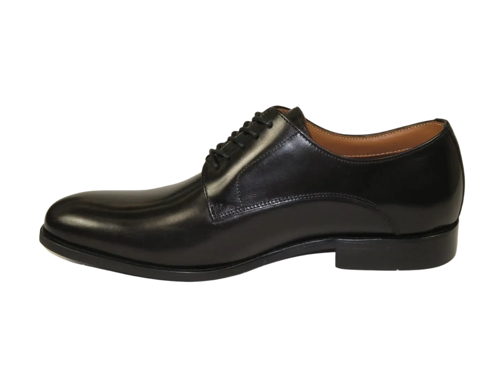 Men's Shoes STEVE MADDEN Leather upper Lace Up Plain Toe Daedric Black