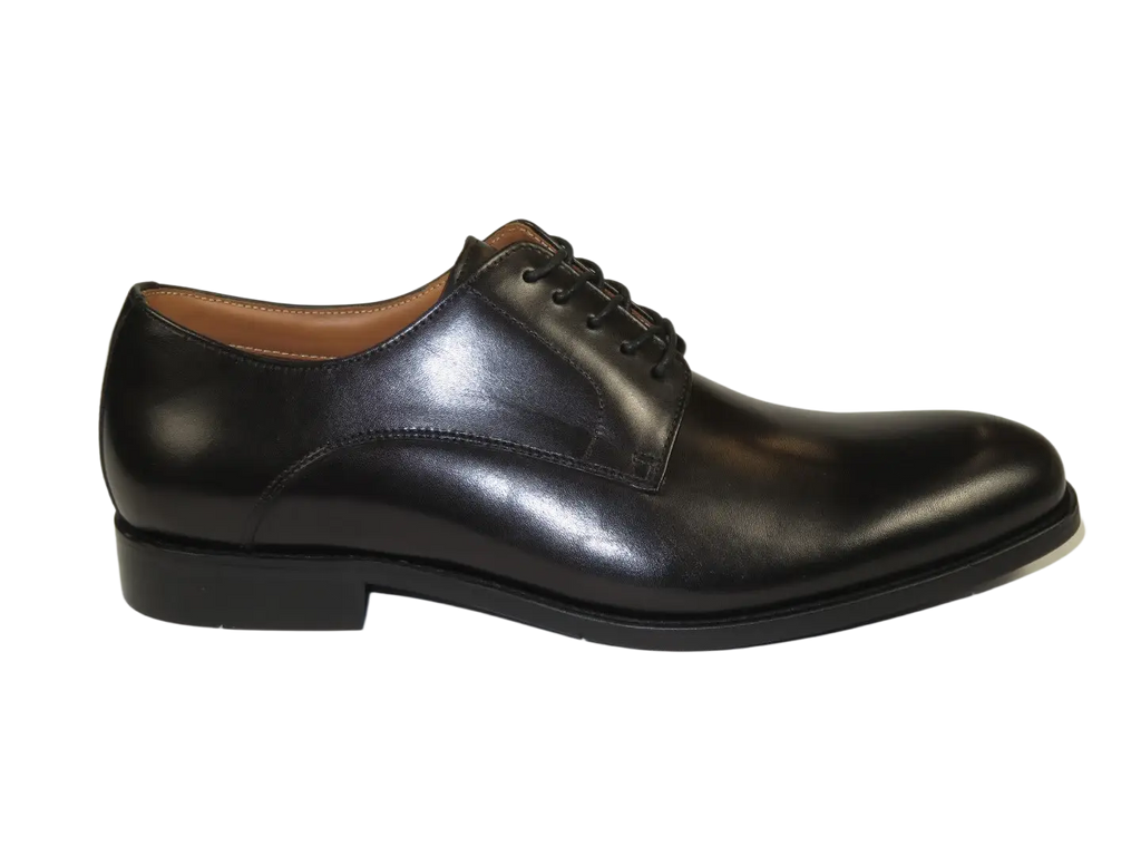 Men's Shoes STEVE MADDEN Leather upper Lace Up Plain Toe Daedric Black