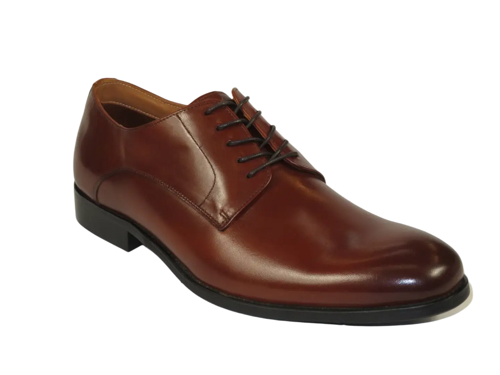 Men's Shoes STEVE MADDEN Leather upper Lace Up Plain Toe Daedric Tan